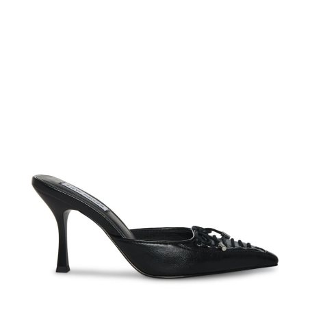 Black Steve Madden Brianne Women's Mules | PH 9148CSJ